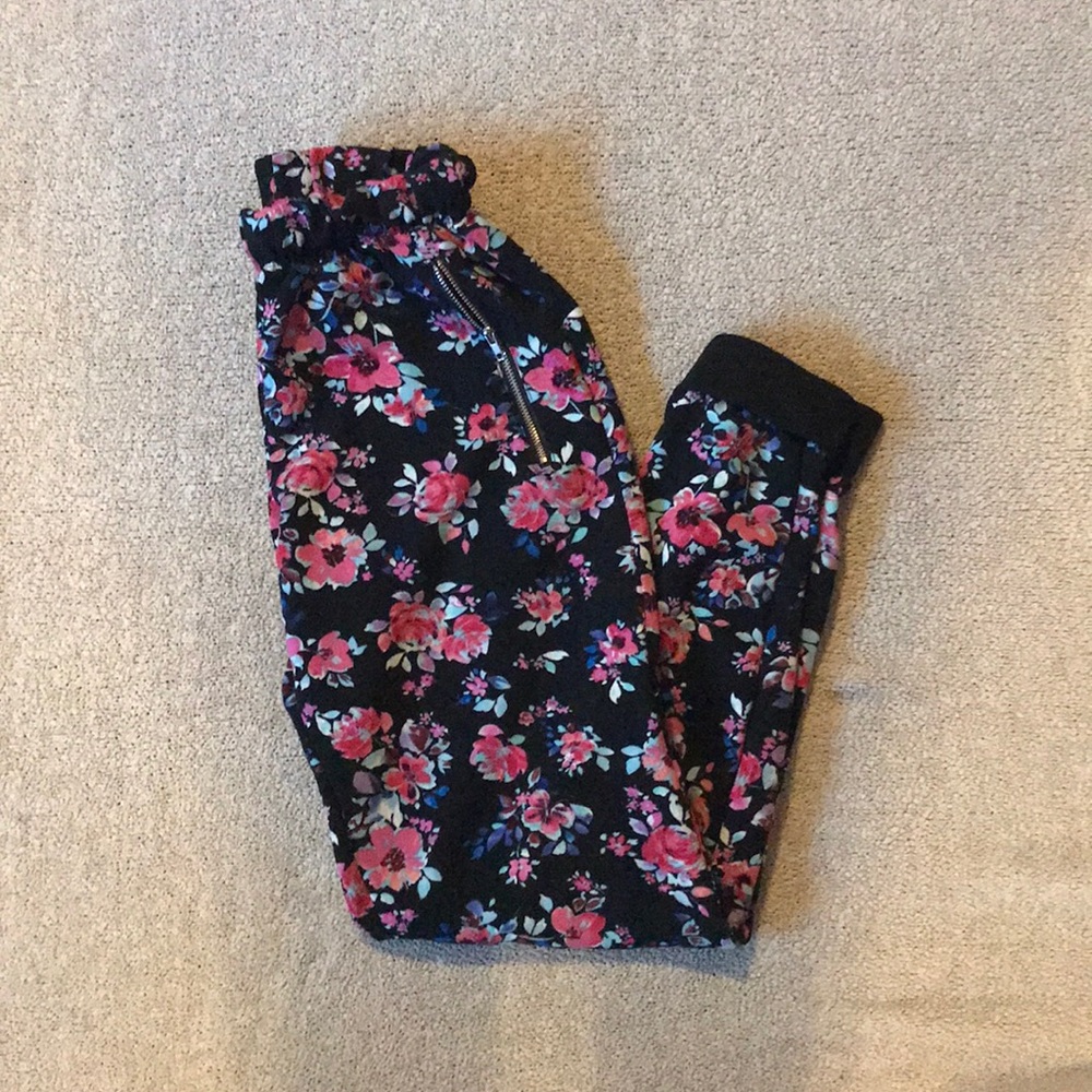 balloon floral pants